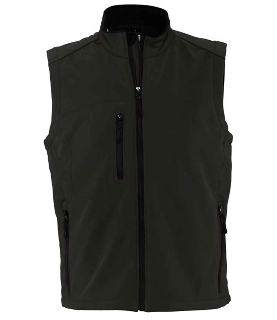 SOLS 46601 SOL'S Rallye Soft Shell Bodywarmer in Black