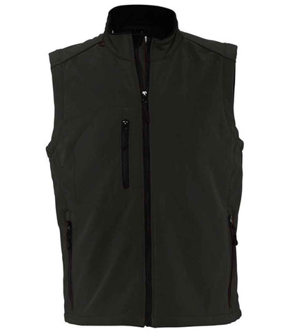 SOLS 46601 SOL'S Rallye Soft Shell Bodywarmer in Black