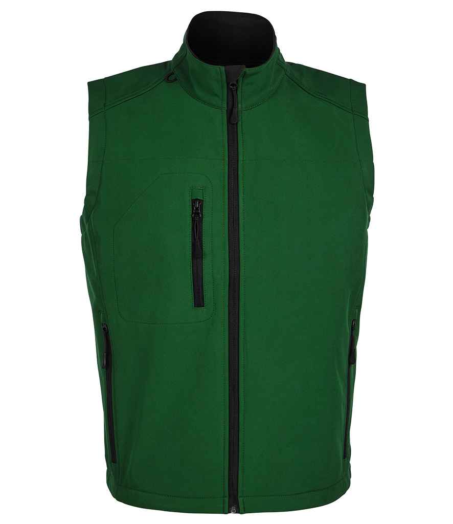 SOLS 46601 SOL'S Rallye Soft Shell Bodywarmer in Bottle Green