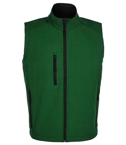 SOLS 46601 SOL'S Rallye Soft Shell Bodywarmer in Bottle Green
