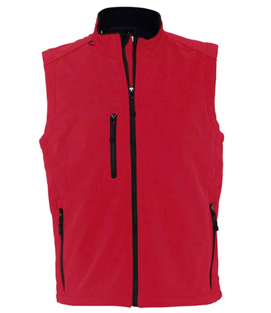 SOLS 46601 SOL'S Rallye Soft Shell Bodywarmer in Red