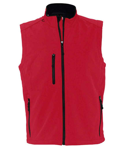 SOLS 46601 SOL'S Rallye Soft Shell Bodywarmer in Red