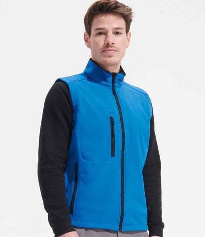 SOLS 46601 SOL'S Rallye Soft Shell Bodywarmer in Royal Blue
