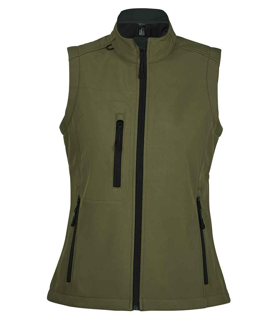 SOLS 46801 SOL'S Ladies Rallye Soft Shell Bodywarmer in Army