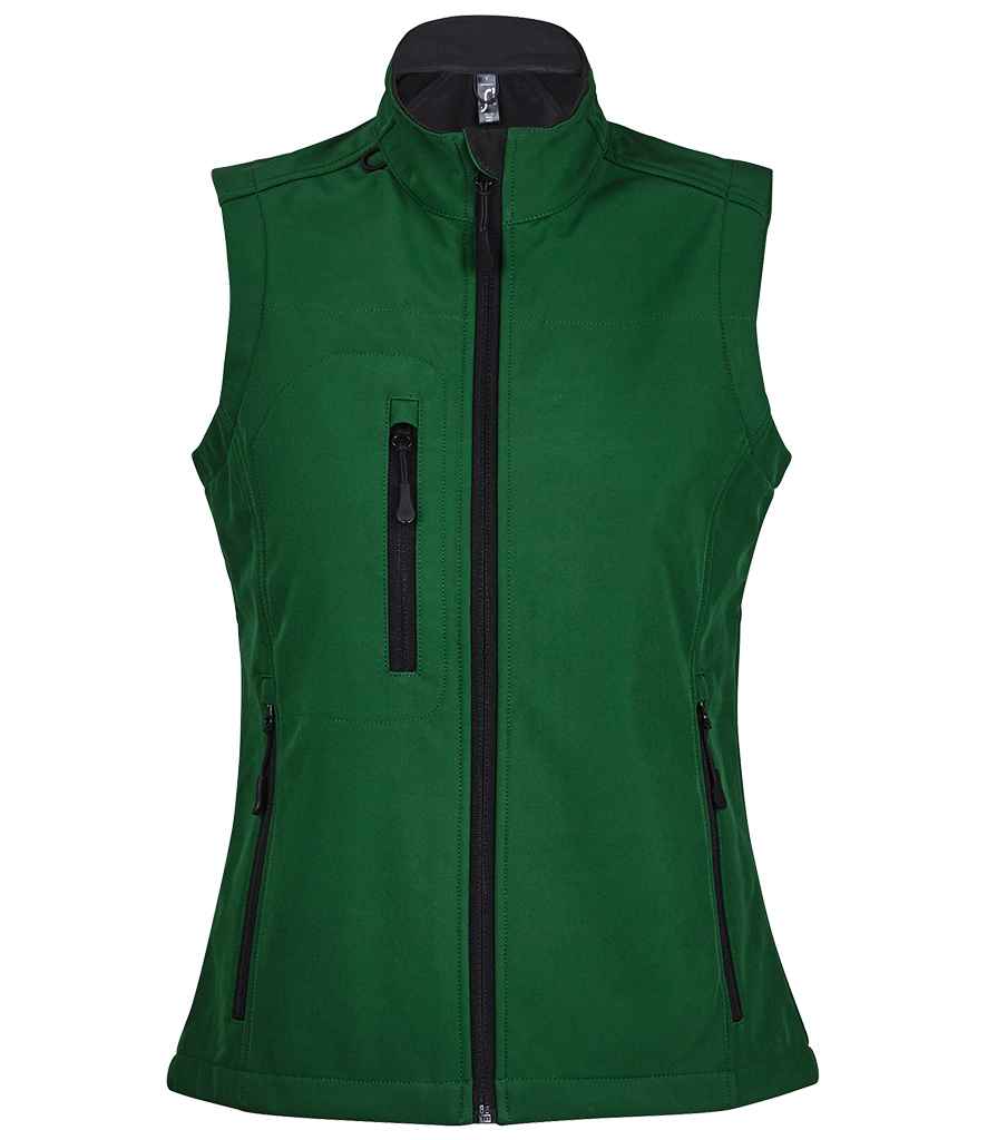 SOLS 46801 SOL'S Ladies Rallye Soft Shell Bodywarmer in Bottle Green