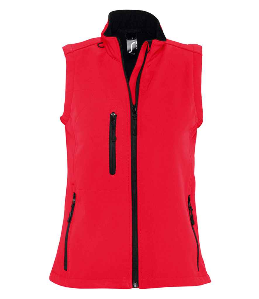 SOLS 46801 SOL'S Ladies Rallye Soft Shell Bodywarmer in Red