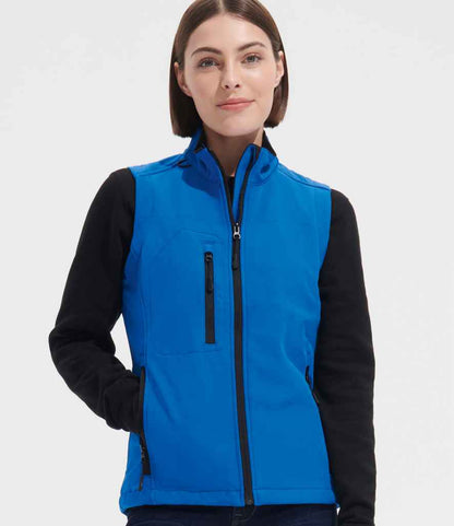 SOLS 46801 SOL'S Ladies Rallye Soft Shell Bodywarmer in Royal Blue