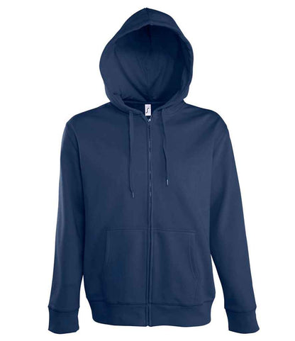 SOLS 47800 Seven Zip Hooded Sweatshirt in French Navy