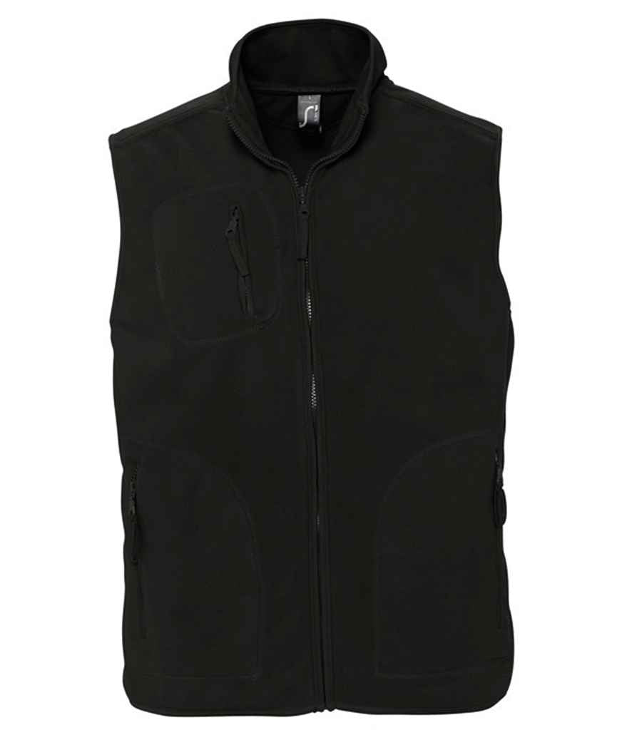 SOLS 51000 SOL'S Unisex Norway Fleece Bodywarmer in Black