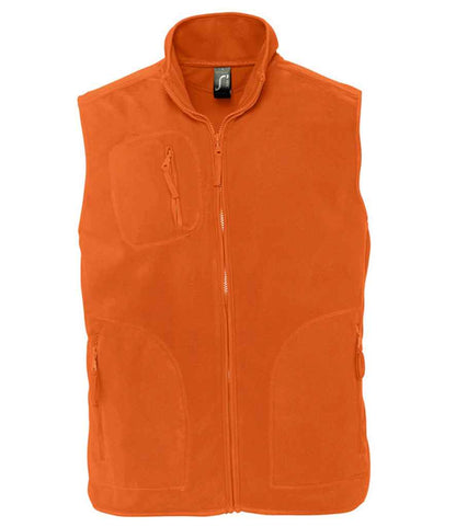 SOLS 51000 SOL'S Unisex Norway Fleece Bodywarmer in Orange