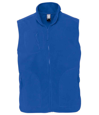 SOLS 51000 SOL'S Unisex Norway Fleece Bodywarmer in Royal Blue