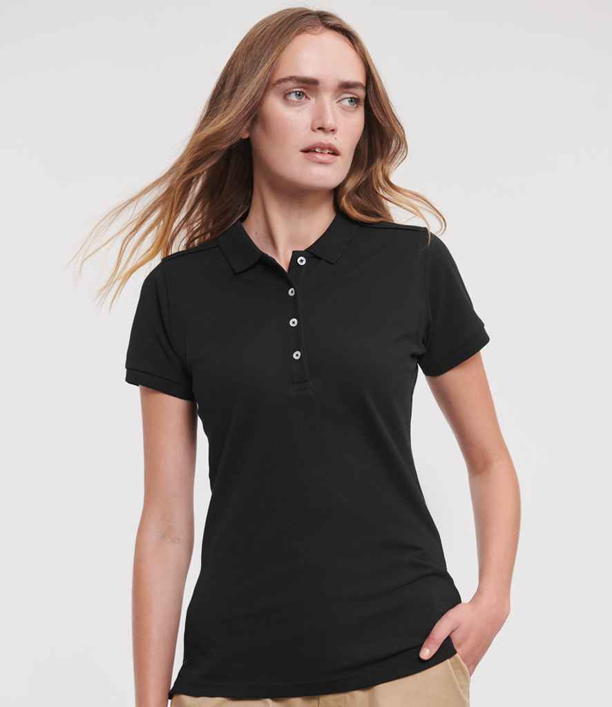 Russell Athletic 566F Ladies Stretch Piqué Polo Shirt