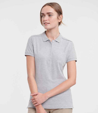 Russell Athletic 566F Ladies Stretch Piqué Polo Shirt