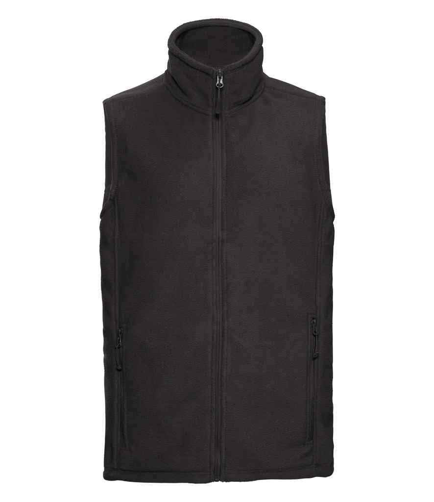 Russell Athletic 872M Russell Athletic Outdoor Fleece Gilet in Black