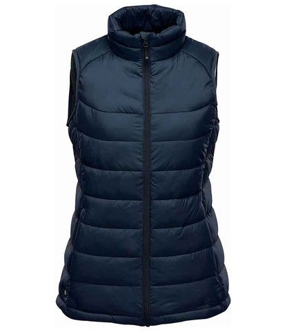 Stormtech AFV1W Stormtech Ladies Stavanger Thermal Bodywarmer in Navy/Graphite Grey