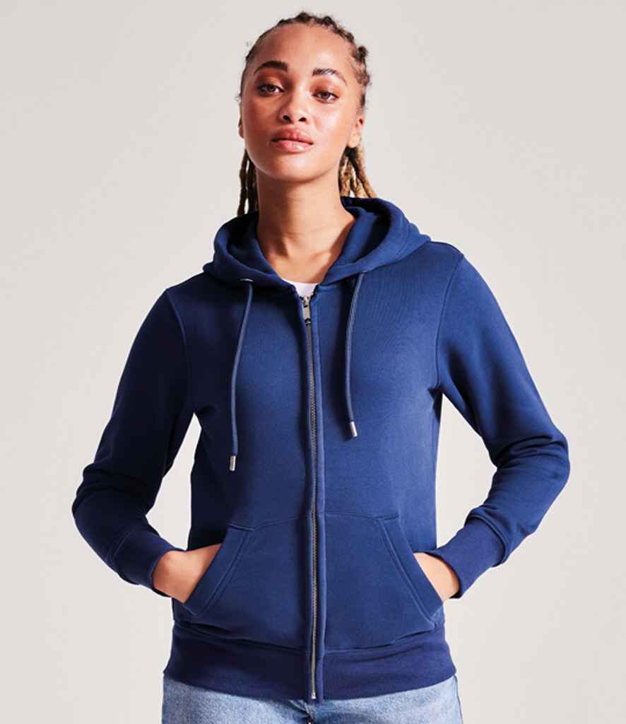 Anthem AM04 Ladies Organic Full Zip Hoodie in Navy