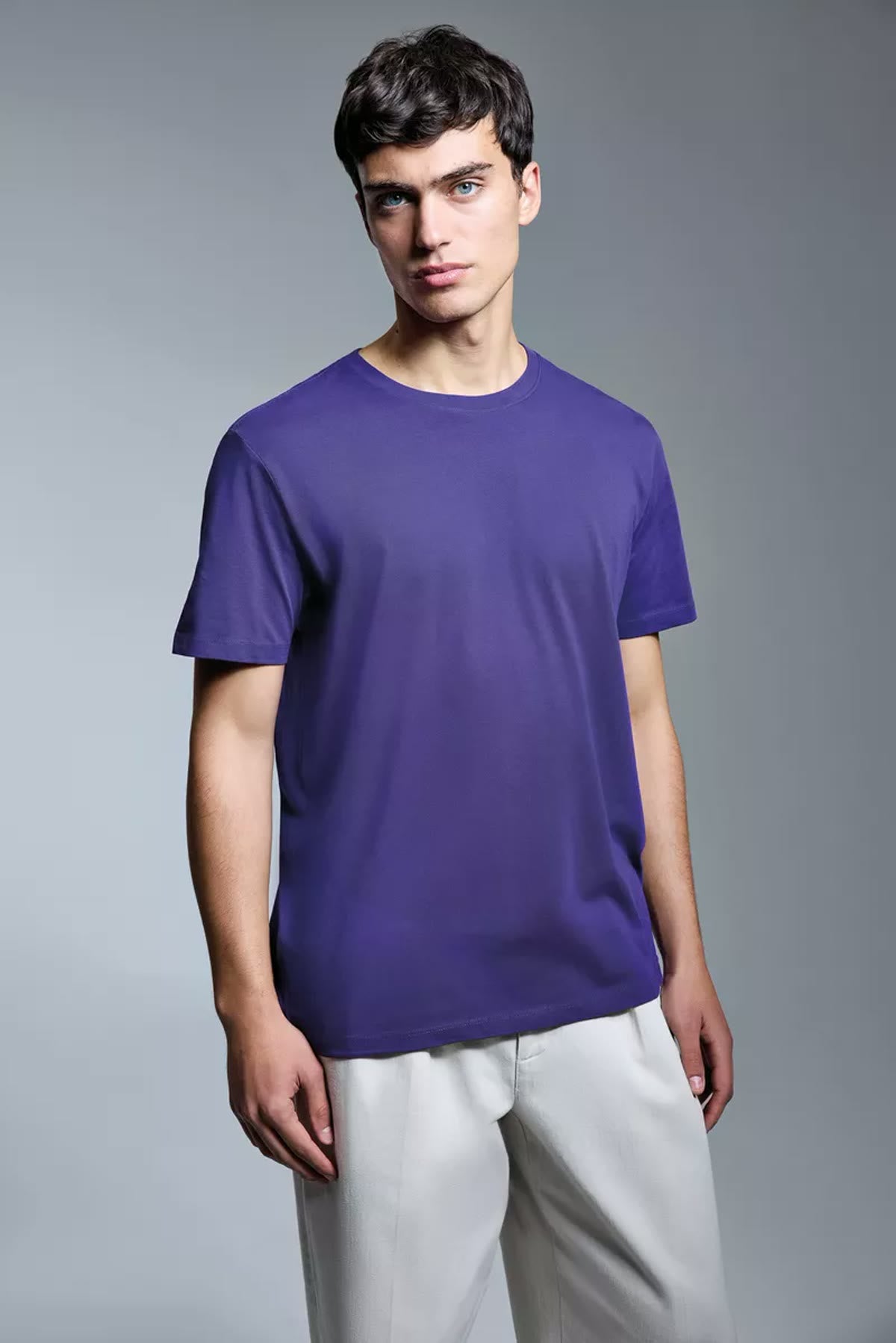 Model wearing the Anthem AM12 Organic Midweight T-Shirt