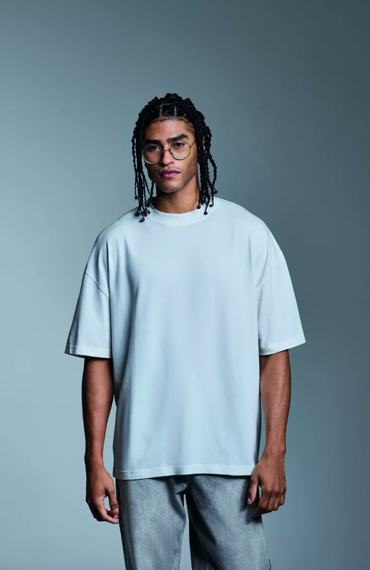 Model wearing the Anthem AM19 Distortion Washed T-Shirt