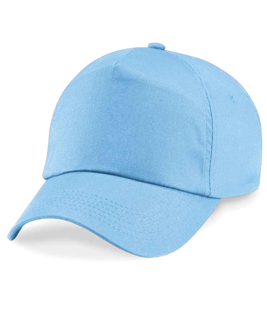 Beechfield BB10B Kids Original 5 Panel Cap in Sky Blue