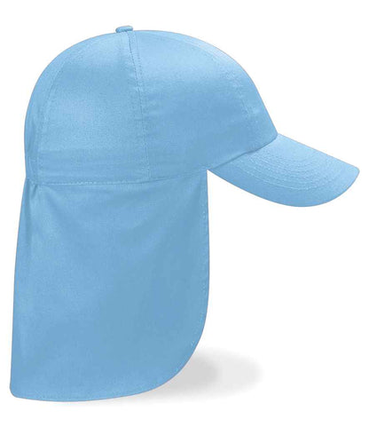 Beechfield BB11B Kids Legionnaire Style Cap in Sky Blue