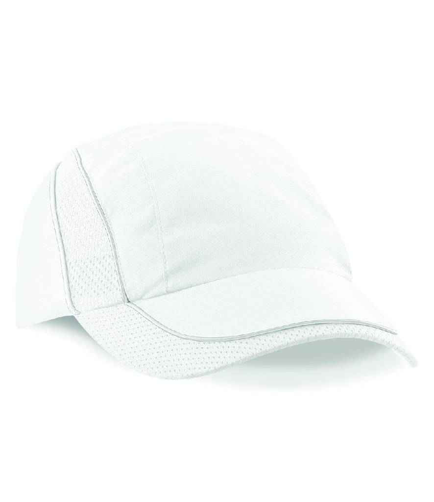Beechfield BB182 Coolmax Flow Mesh Cap in White