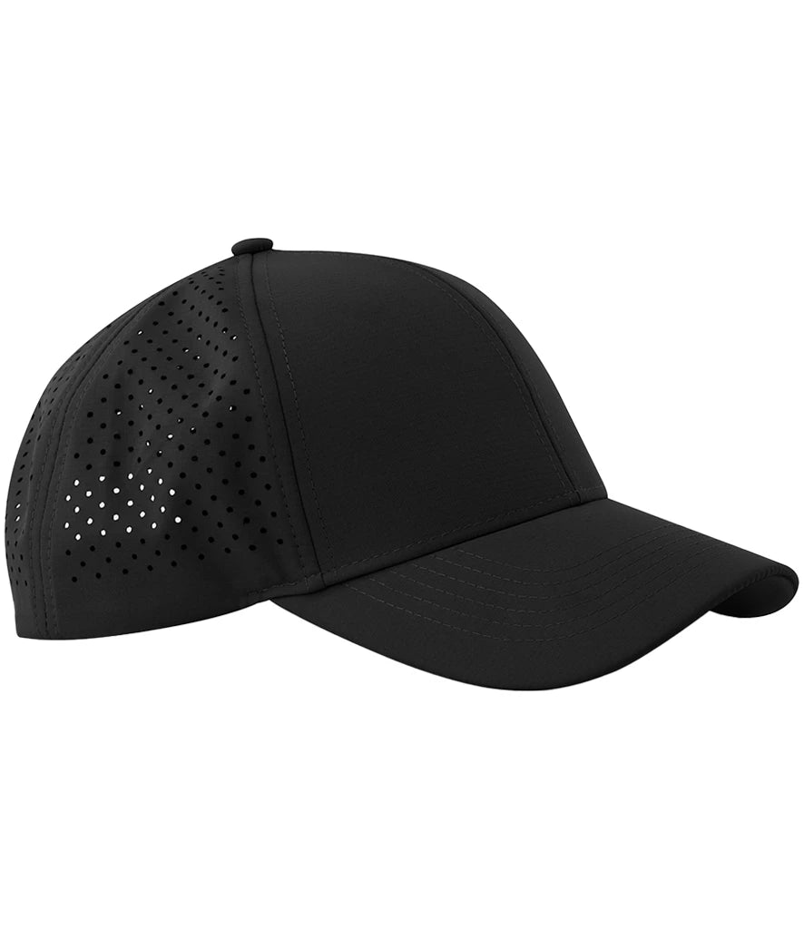 Beechfield BB189R Laser Performance Trucker Cap in Black