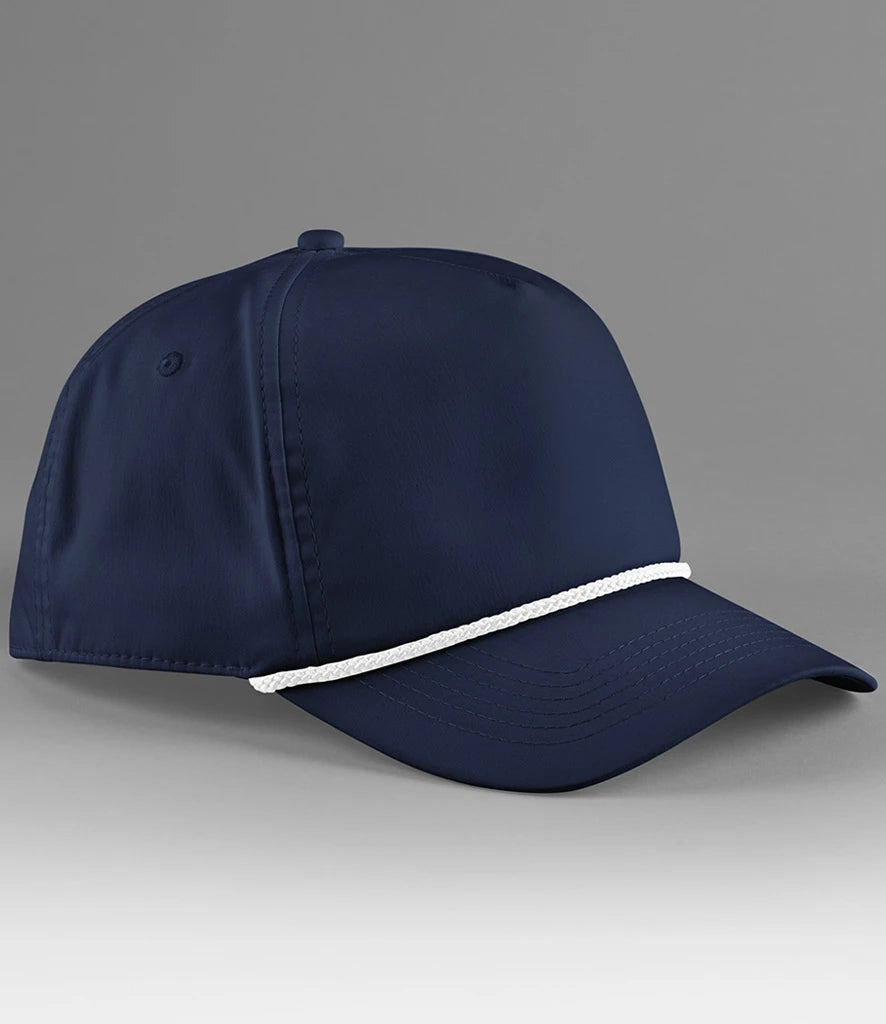 Beechfield BB194R Rope Detail Golf Cap in Navy/White