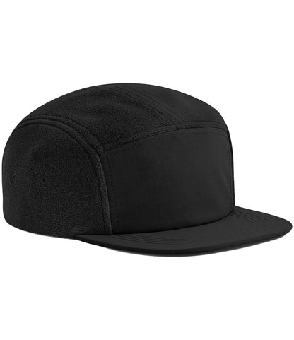 Beechfield BB220R Recycled Fleece Outdoor Camper Cap in Black