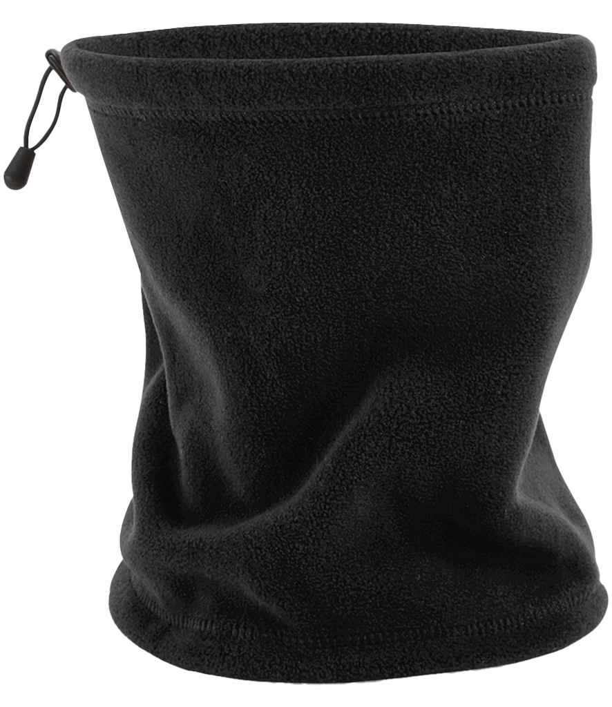 Beechfield BB285 Suprafleece Snood/Hat Combo in Black