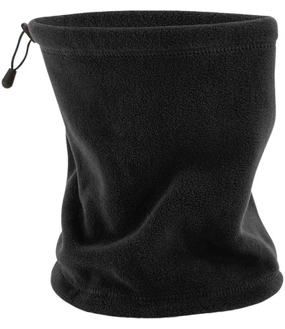 Beechfield BB285 Suprafleece Snood/Hat Combo in Black