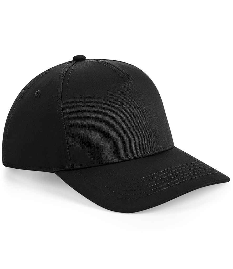 Beechfield BB649 Urbanwear 5 Panel Snapback Cap in Black