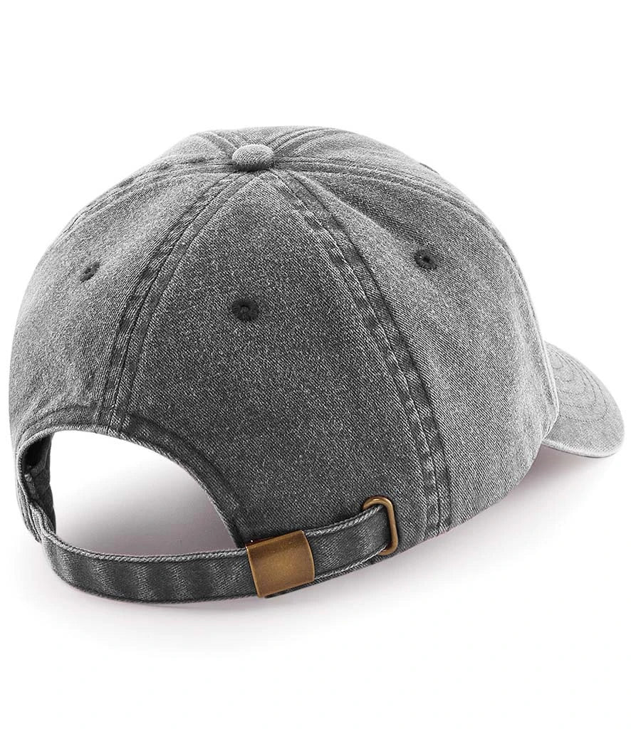 Beechfield BB655 Vintage Black back