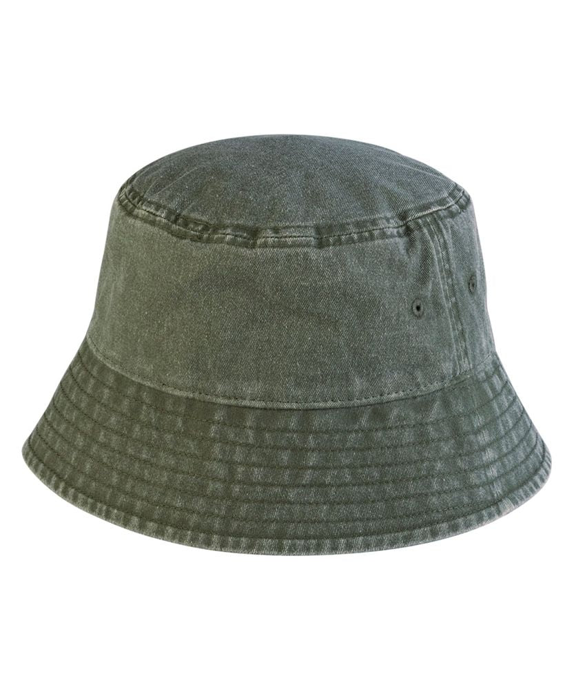 Beechfield BB688 vintage bucket hat in vintage olive
