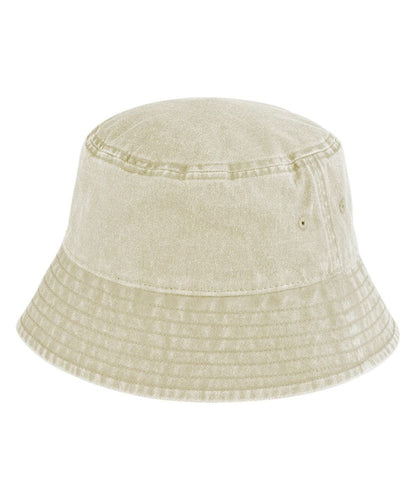 Beechfield BB688 vintage bucket hat in vintage stone