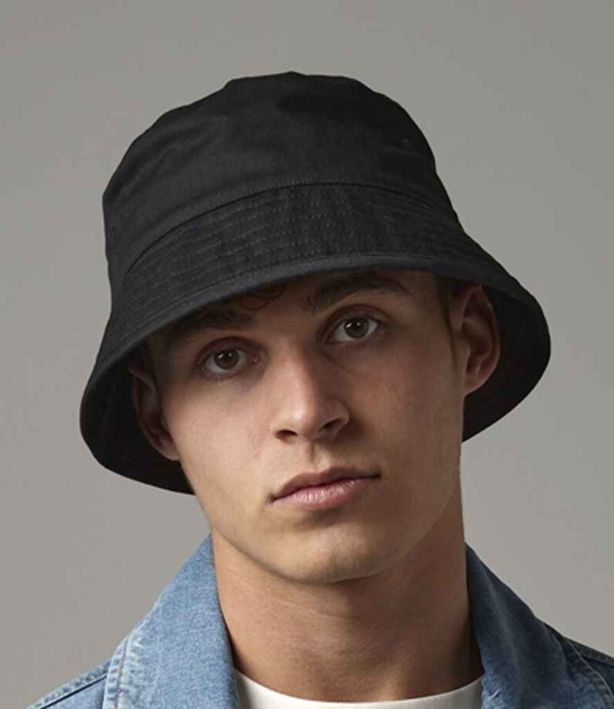 Beechfield BB90N Organic Cotton Bucket Hat in Black