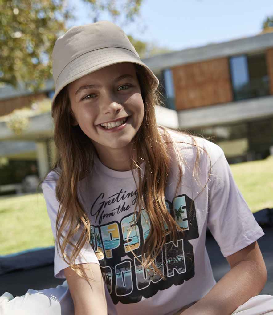 Beechfield BB90NB Kids Organic Cotton Bucket Hat in Sand