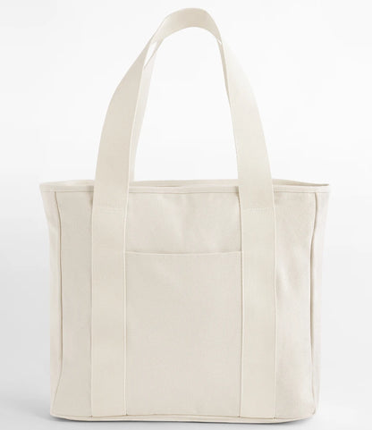 BagBase BG675 Edit Canvas Tote Bag in Natural