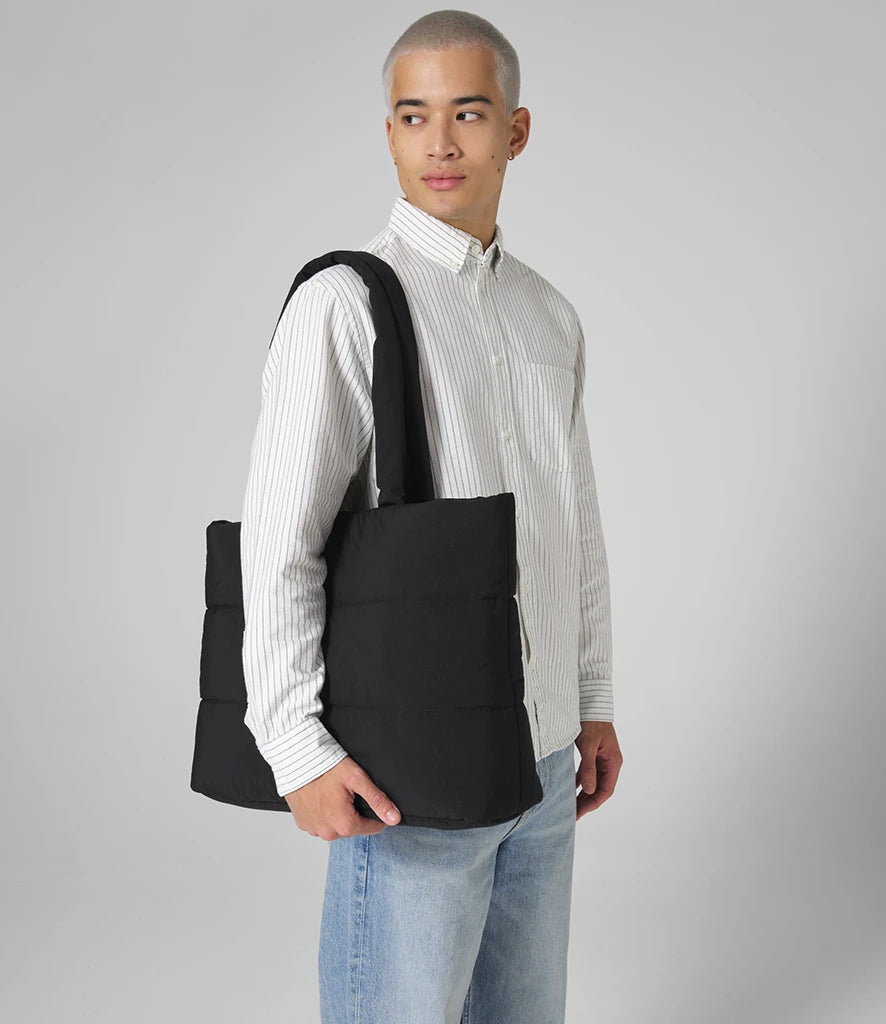 BagBase BG701 Quilted Tote Bag in Black