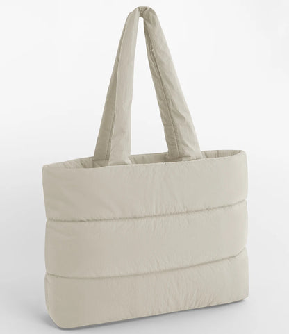 BagBase BG701 Quilted Tote Bag in Natural Stone