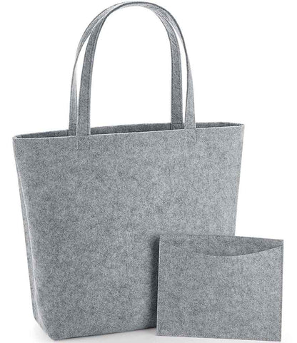 BagBase BG721 Felt Shopper in Grey Melange
