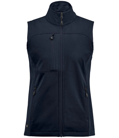 Stormtech BHV3W Stormtech Ladies Cascades Soft Shell Bodywarmer in Navy/Navy
