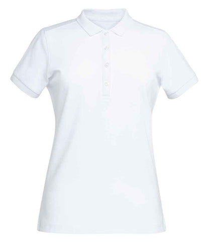 Brook Taverner BK614 Ladies Arlington Polo Shirt in White