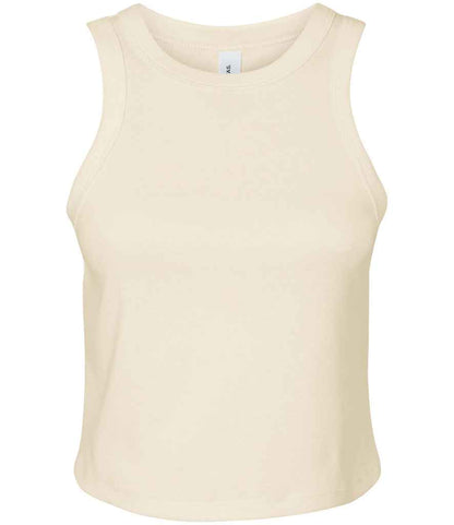 Bella+Canvas BL1019 Micro Rib Racer Tank Top in Solid Natural Blend