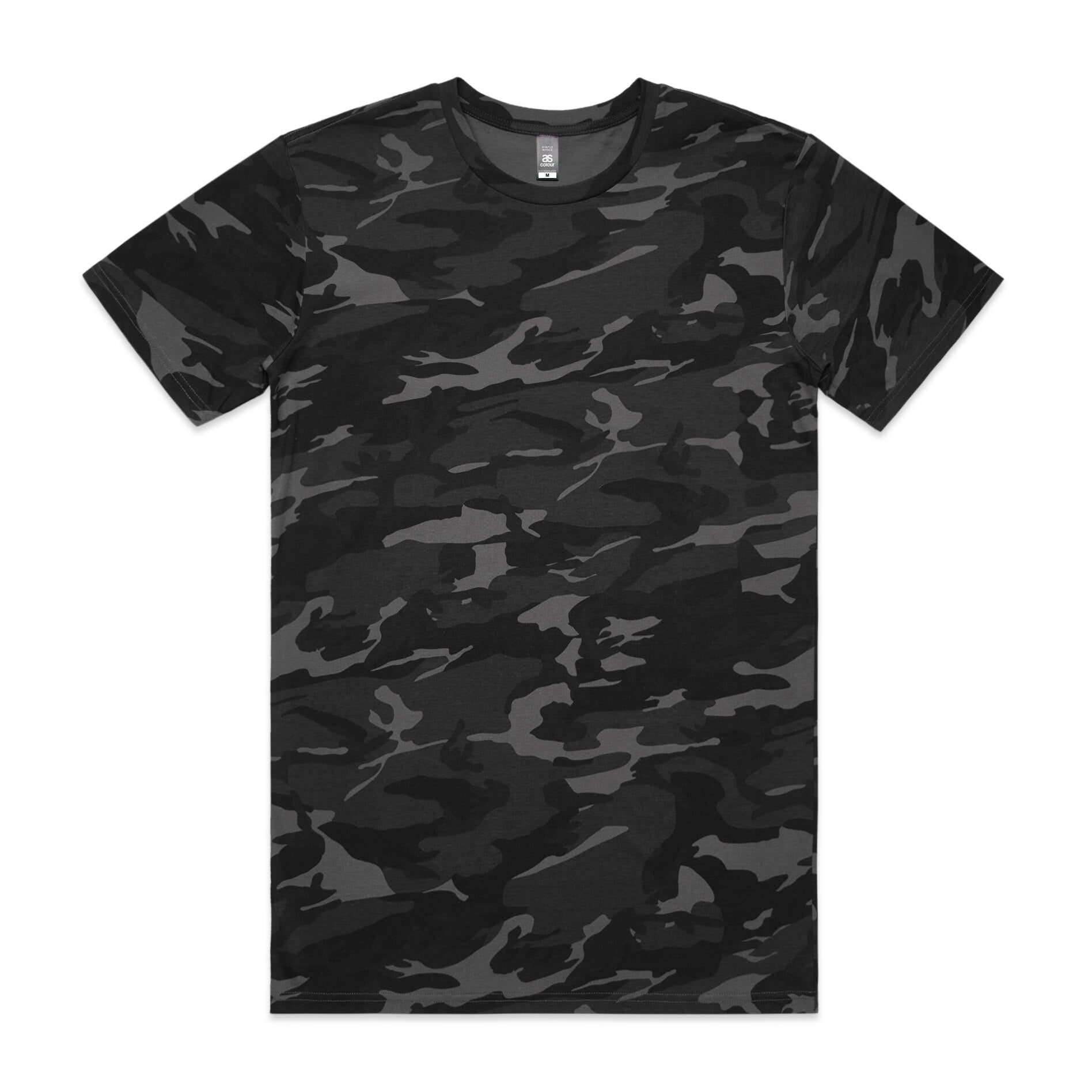 AS Colour 5001C Staple Camo Tee Black Camo