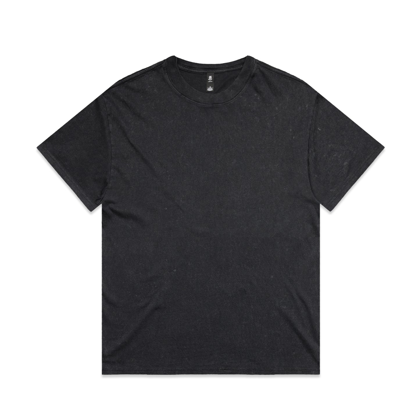 AS Colour 5085 Stone Wash Heavy Tee Black Stone