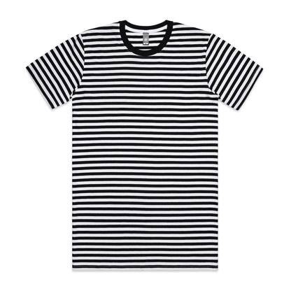 AS Colour 5028 Staple Stripe Tee Black/White