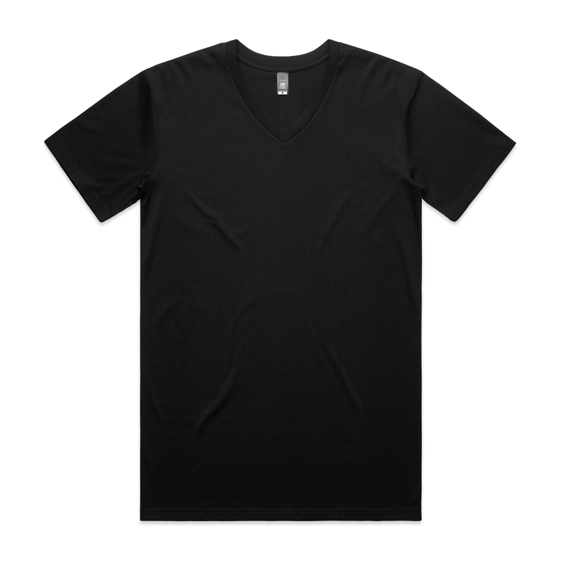 AS Colour 5001V Staple V Neck Tee Black