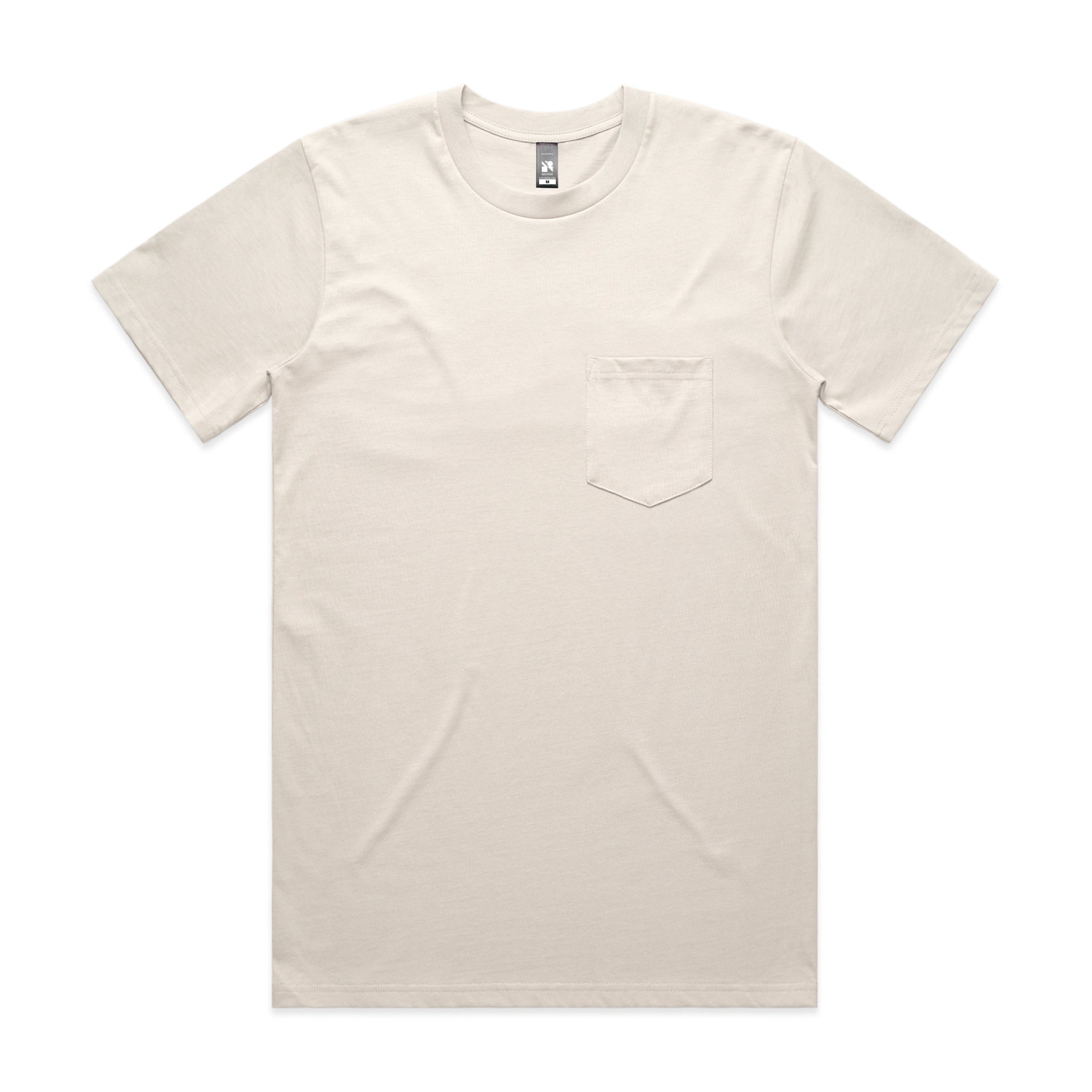 AS Colour 5027 Classic Pocket Tee Bone