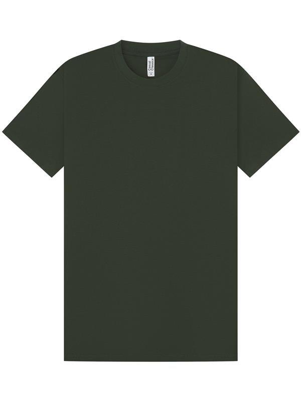 Absolute Apparel CR1800 t-shirt in forest green, front