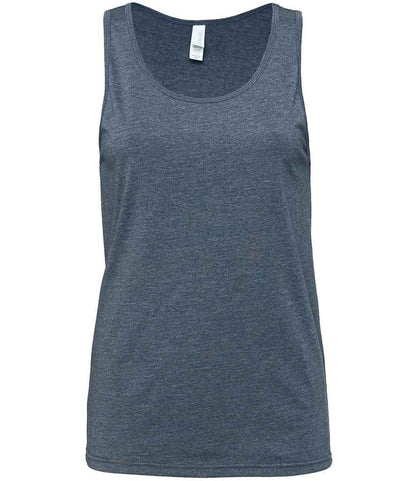 Bella+Canvas CV3480 Canvas Unisex Jersey Tank Top in Heather Navy